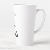 Méditation Chakra Lourdement Méditée Mug Latte (Droite)