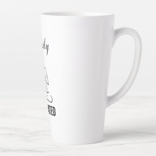 Méditation Chakra Lourdement Méditée Mug Latte (Droite)