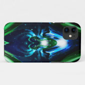 Méditation-Chakras Bleu N Vert iPhone 5 coque (Dos (Horizontal))