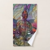 Méditation dans la pose de lotus (Serviette à main)