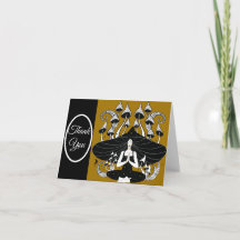 Méditation de champignons Carte de note Merci