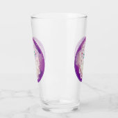 Méditation de déesse violette Om Zen Verre à boire (Gauche)