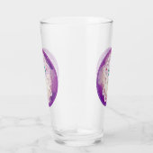 Méditation de déesse violette Om Zen Verre à boire (Droite)
