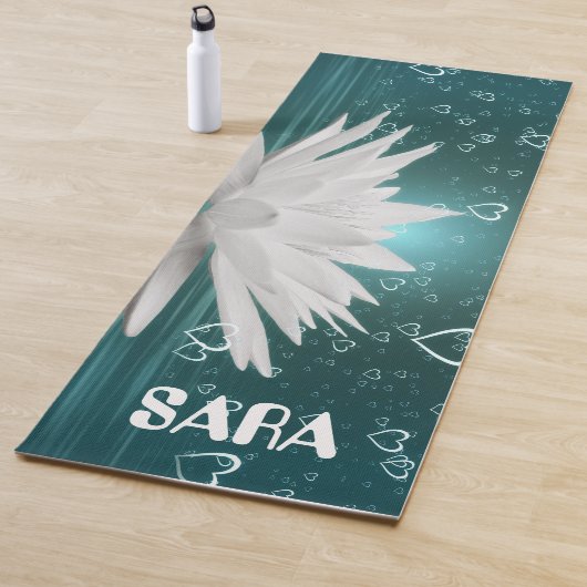 Méditation de fleurs de lotus bleu tapis de yoga (En situation)