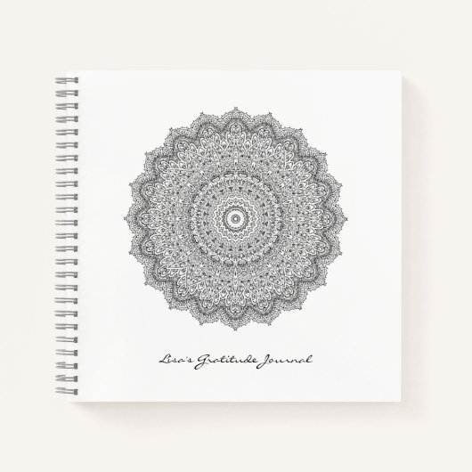 Méditation de Yoga Gratitude Mandala Journal (Devant)