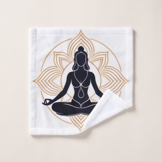 Méditation de Zen Lotus (Gant de toilette)