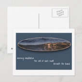 Méditation du matin Carte postale Haiku (Devant / Derrière)