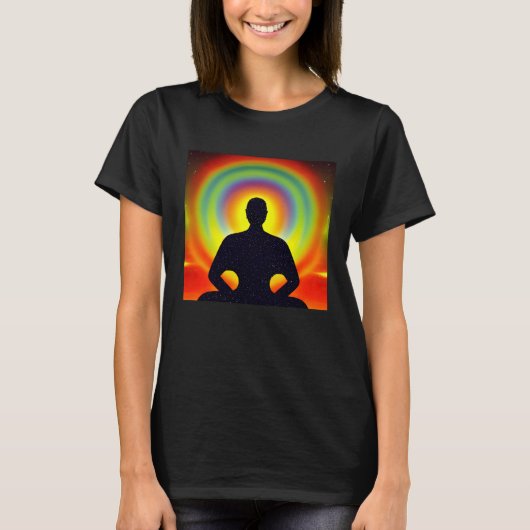 Meditation Enlightment Spiritual Yoga Transcendent T-shirt (Voorkant)