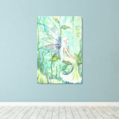 Meditation Fairy Fantasy Artwork van Molly Harriso Canvas Afdruk (Insitu (Houten vloer))