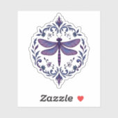 Meditation Fractal Geometry Spiritual Yoga Dragonf Sticker (Vel)