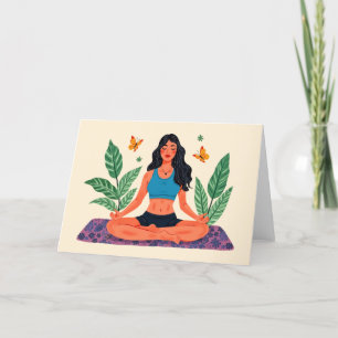 Meditation Girl Bedankkaart