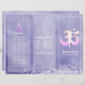 Méditation Instructeur Yoga Pose Brochure (Devant / Derrière)