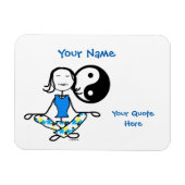 Méditation Karma Fridge Magnet (Horizontal)