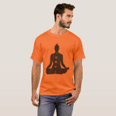 Méditation PixDezines Chakra T-shirt orange (Devant entier)