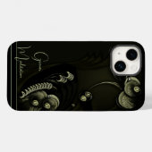 "Méditation plus verte", Coque Apple iPhone 14 (Verso (horizontal))