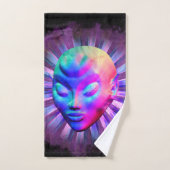 Méditation psychédélique Alien (Serviette à main)