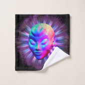 Méditation psychédélique Alien (Gant de toilette)
