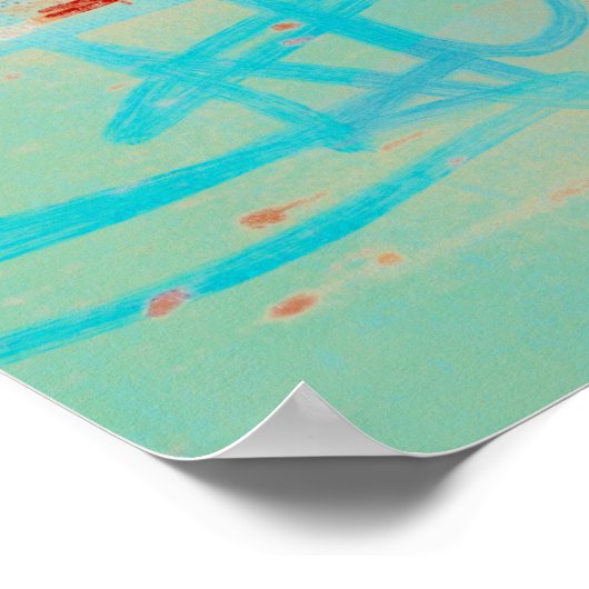 Meditation Revisit 1 - Abstract landschapsschilder Poster (Hoek)