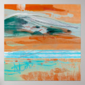 Meditation Revisit 1 - Abstract landschapsschilder Poster (Voorkant)