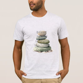 Meditation Rocks Balance Mindfulness Yoga T-shirt