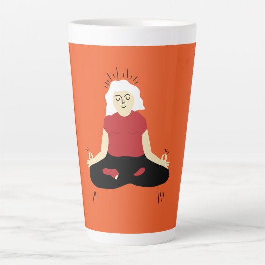 Méditation transcendante Grande Mug de café (Devant)