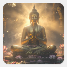 MEDITATION - YOGA - CARPE DIEM VIERKANTE STICKER