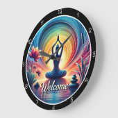 Méditation Yoga Horloge de bienvenue (Angle)