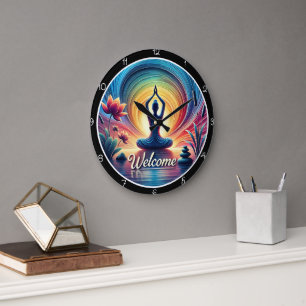 Méditation Yoga Horloge de bienvenue