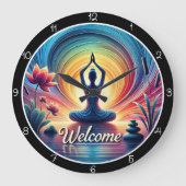 Méditation Yoga Horloge de bienvenue (Recto)