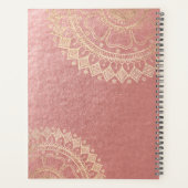 Méditation Yoga Instructeur Pink Gold Mandala Cita (Dos)