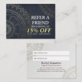 Méditation YOGA Instructeur Référence Gold Mandala (Devant / Derrière)