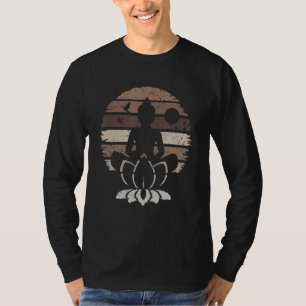 Meditation Yoga Zen Buddha & Lotus T-shirt
