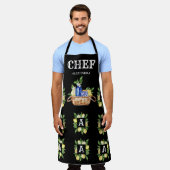 Mediteranan Lijst mandje Chef Monogram Schort (Gedragen)