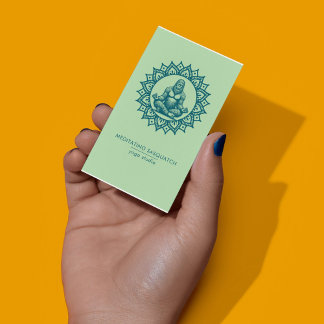 Mediteren Sasquatch Yoga Studio QR Code Visitekaartje