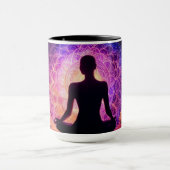 mediterend silhouet mok (Midden)