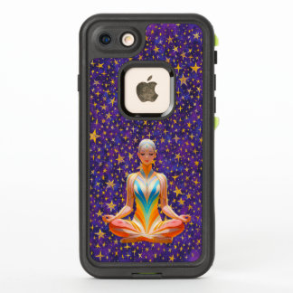 Mediterende vrouw & sterrenpatronen iPhone 8/7 Hoe