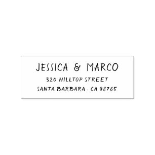Mediterraan Ampersand Retouradres Rubberstempel