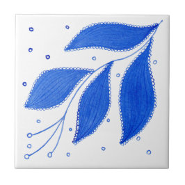 mediterraan blauw tegeltje