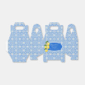 Mediterraan citroen bruidsfeest bedankdoosjes (Uitgevouwen)