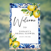 Mediterraan Citroenen Vrijgezellenfeest Welkomstbo Acryl Bord (Neutraal)