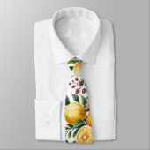 Mediterraan citrus boeket bruidegom stropdas (Gebonden)