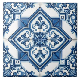 mediterraan decoratief patroon tegeltje