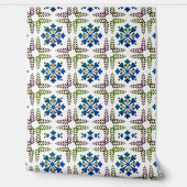 Mediterraan geïnspireerd ontwerp multi kleur behang (Afrollen)