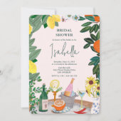 Mediterraan Italiaans Citroen Roze Vrijgezellenfee Kaart (Voorkant)