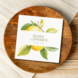 Mediterraan Italië Griekenland Citroen Levendig Hu Servet