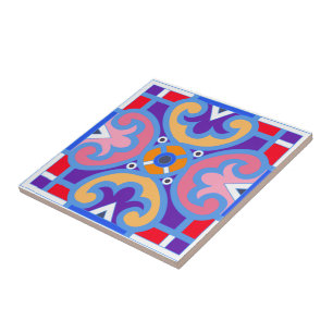 Mediterraan, kleurrijke tegel tegeltje