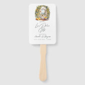 Mediterraan La Dolce Vita Huwelijksprogramma Handwaaier (Voorkant)