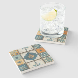 Mediterraan Mozaïek Tegel Stone Onderzetter