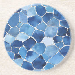 Mediterraan mozaïek zandsteen Onderzetter