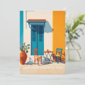 Mediterraan ochtendterras Bliss Kaart (Staand voorkant)